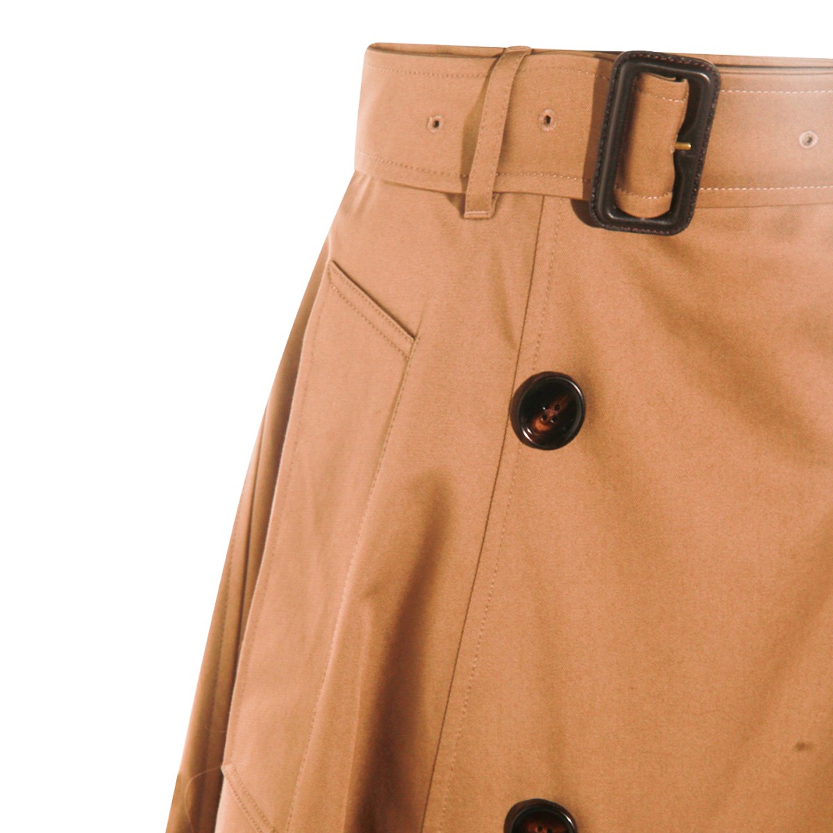 BROWN COTTON BRENDA SKIRT