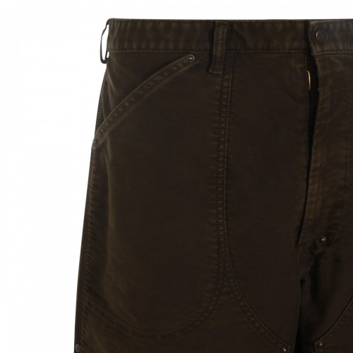 BROWN COTTON PANTS