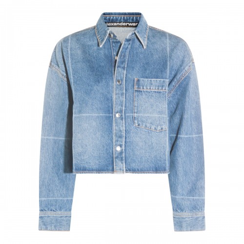 BLUE COTTON DENIM SHIRT
