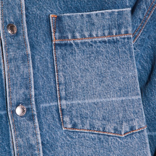 BLUE COTTON DENIM SHIRT