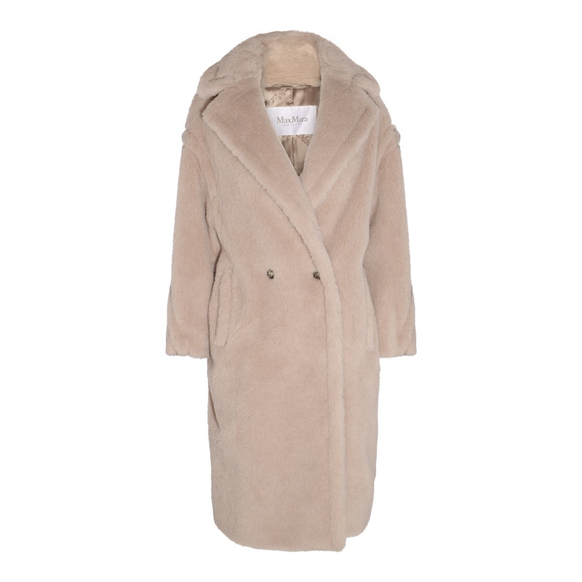 LIGHT BROWN WOOL TEDGIRL COAT