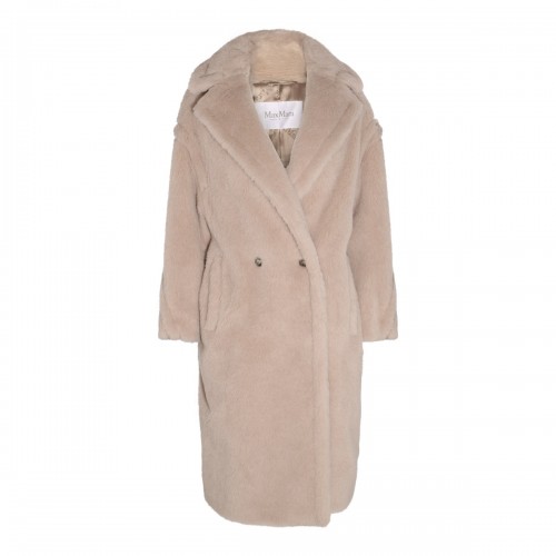LIGHT BROWN WOOL TEDGIRL COAT