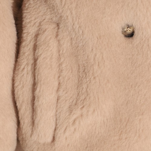 LIGHT BROWN WOOL TEDGIRL COAT