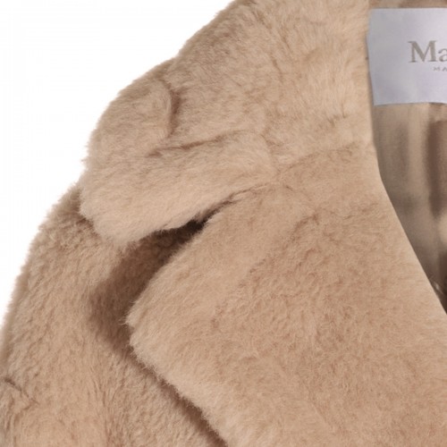 LIGHT BROWN WOOL TEDGIRL COAT