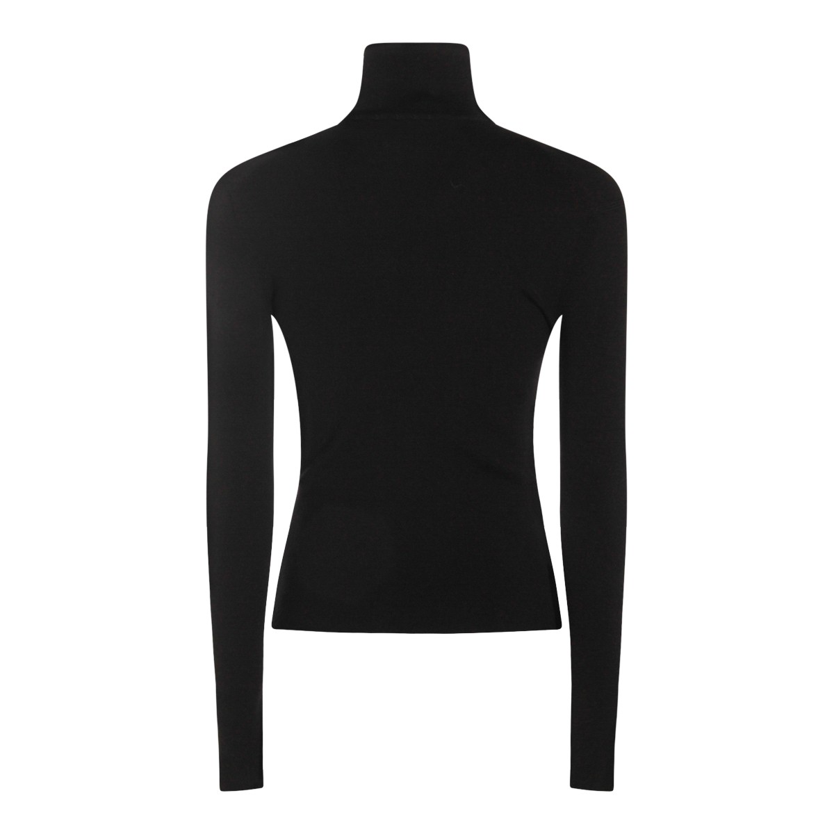 BLACK WOOL KNITWEAR