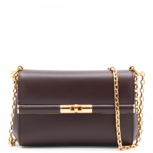 DARK PURPLE LEATHER MARLENE CROSSBODY BAG