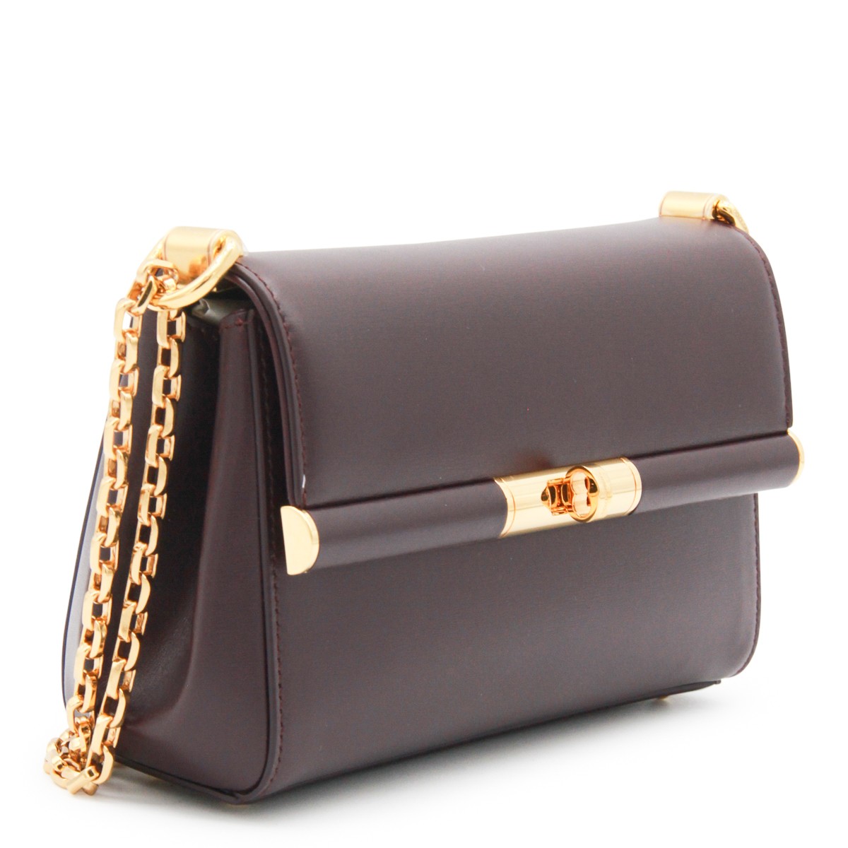 DARK PURPLE LEATHER MARLENE CROSSBODY...