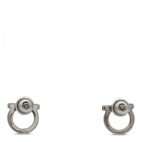 SILVER METAL EARRINGS