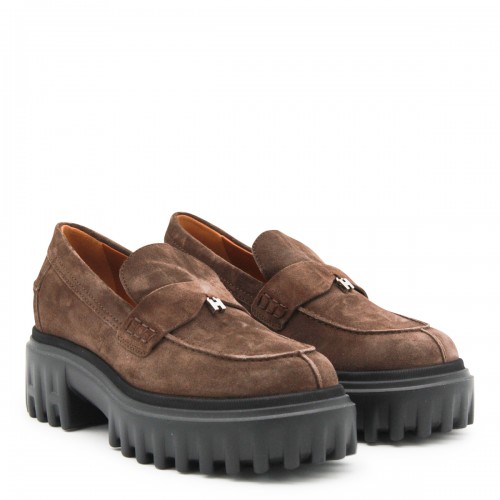 BROWN LEATHER LOAFERS