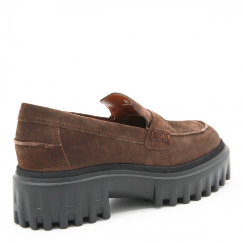 BROWN LEATHER LOAFERS