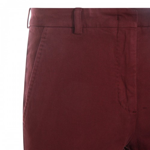 RED COTTON PANTS