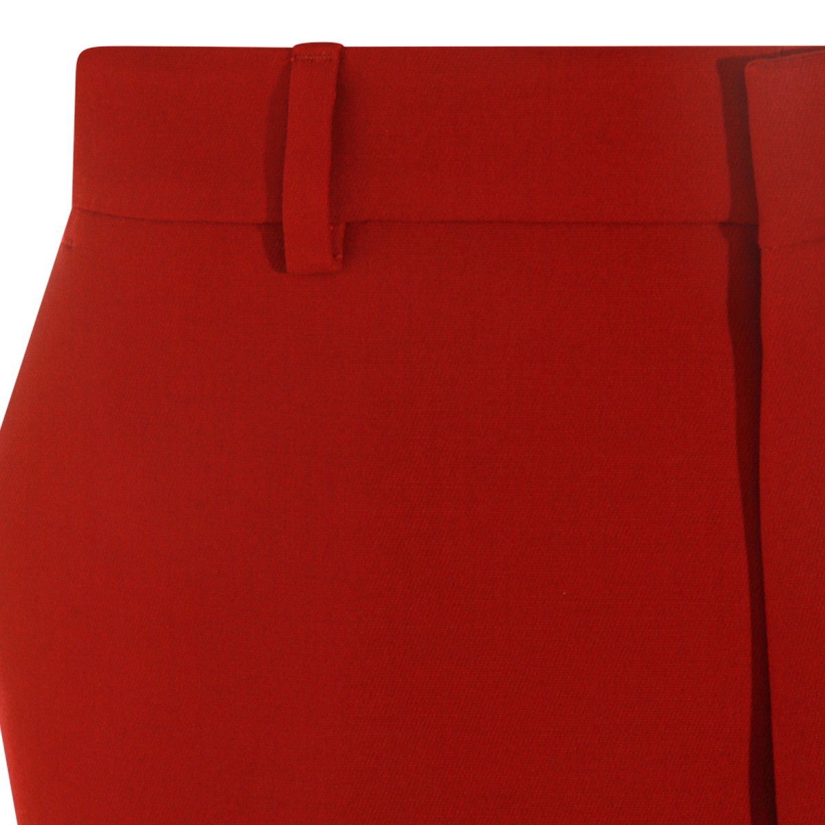 RED ANCORA WOOL PANTS