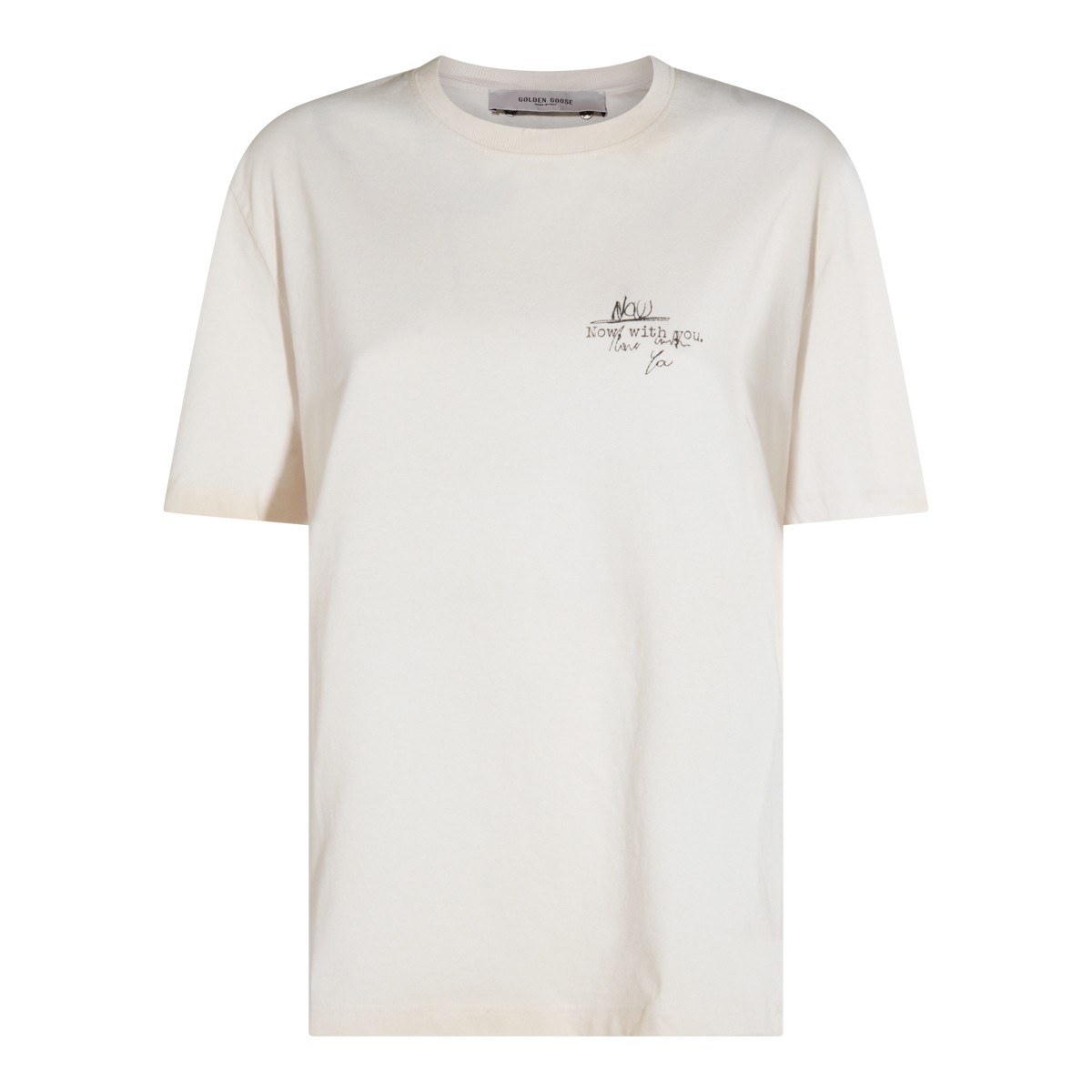 WHITE COTTON T-SHIRT