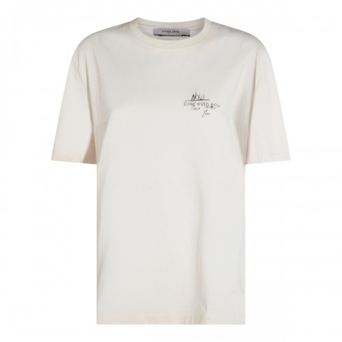 WHITE COTTON T-SHIRT