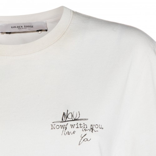 WHITE COTTON T-SHIRT