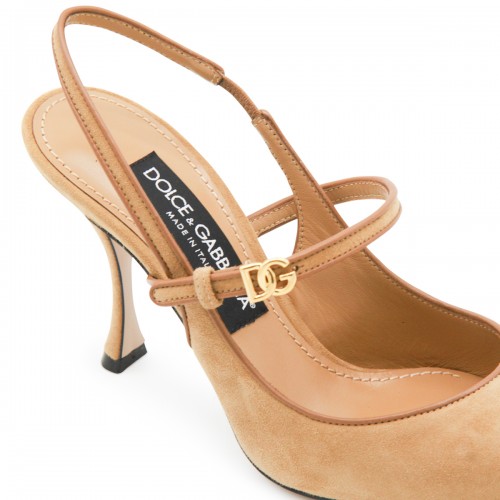 BEIGE LEATHER PUMPS
