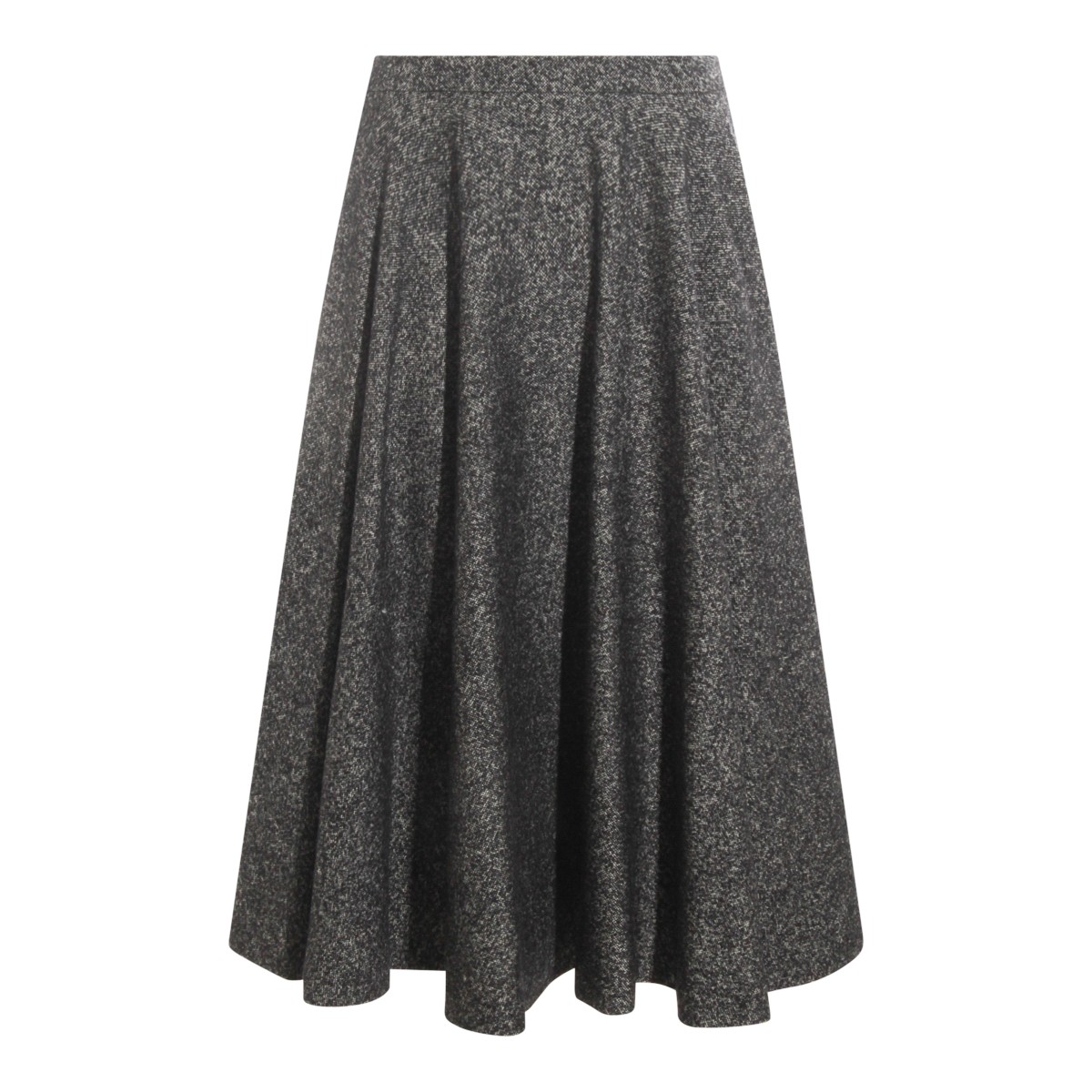 GREY WOOL SKIRT