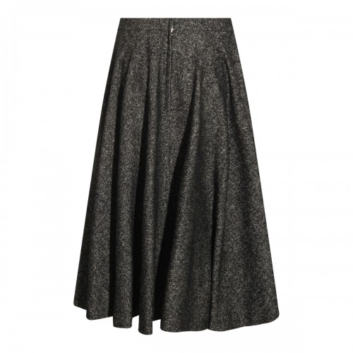 GREY WOOL SKIRT