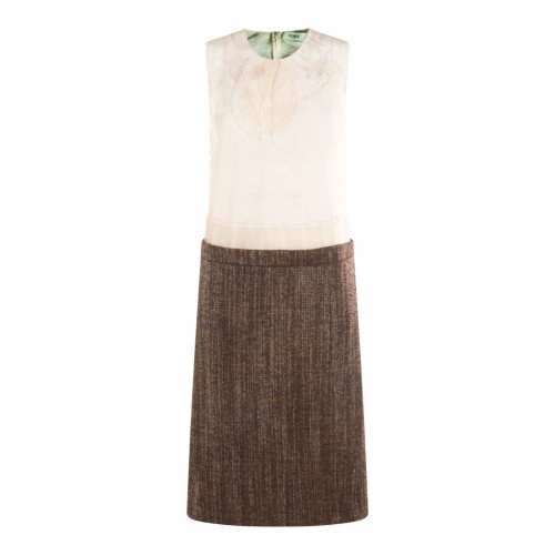 BEIGE COTTON DRESS