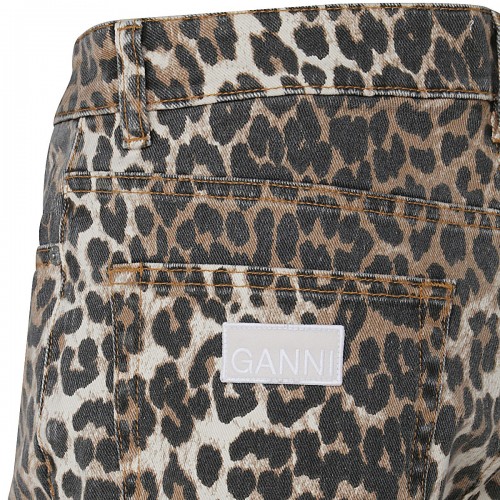 LEOPARD COTTON JEANS