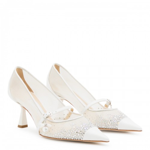 WHITE AREN PUMPS