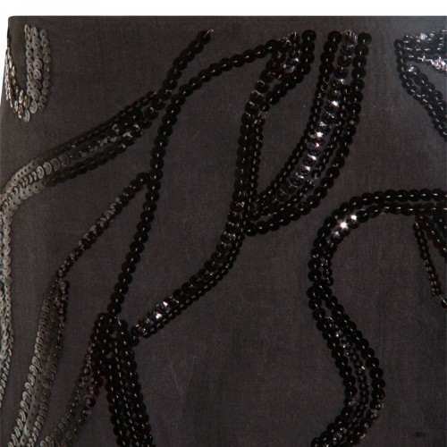 BLACK SILK SKIRT