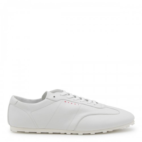 WHITE LEATHER SOFTY SOCCER SNEAKERS