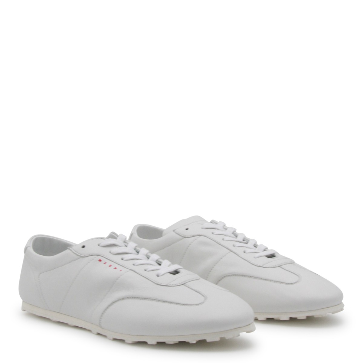 WHITE LEATHER SOFTY SOCCER SNEAKERS