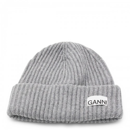 GREY WOOL BEANIE