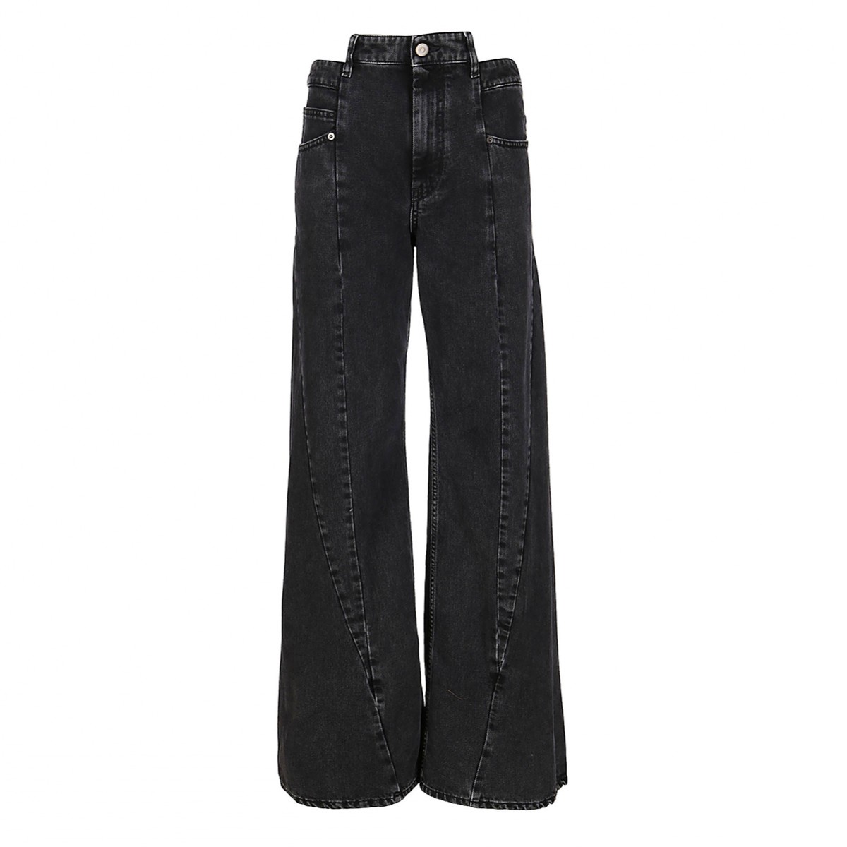BLACK COTTON JEANS