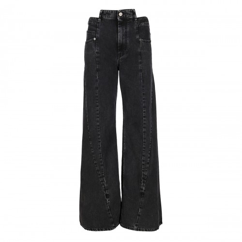 BLACK COTTON JEANS