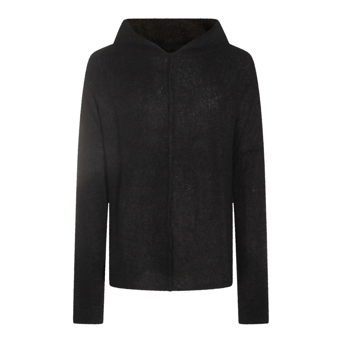 BLACK WOOL KNITWEAR