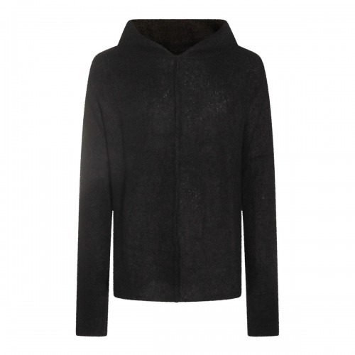 BLACK WOOL KNITWEAR