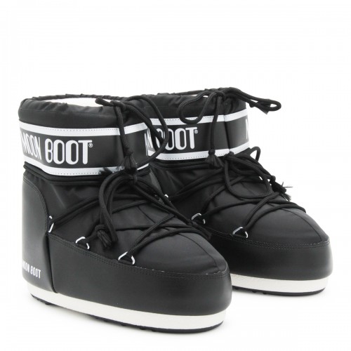 BLACK ICON LOW NYLON BOOTS 2