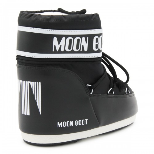 BLACK ICON LOW NYLON BOOTS