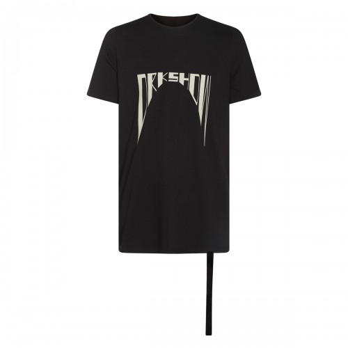 BLACK COTTON LEVEL T T-SHIRT