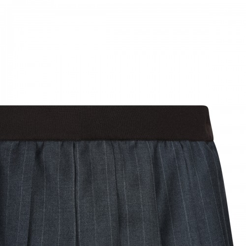 GREY WOOL SKIRT