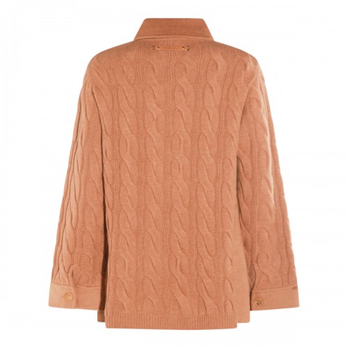 BROWN WOOL TACCO KNITWEAR