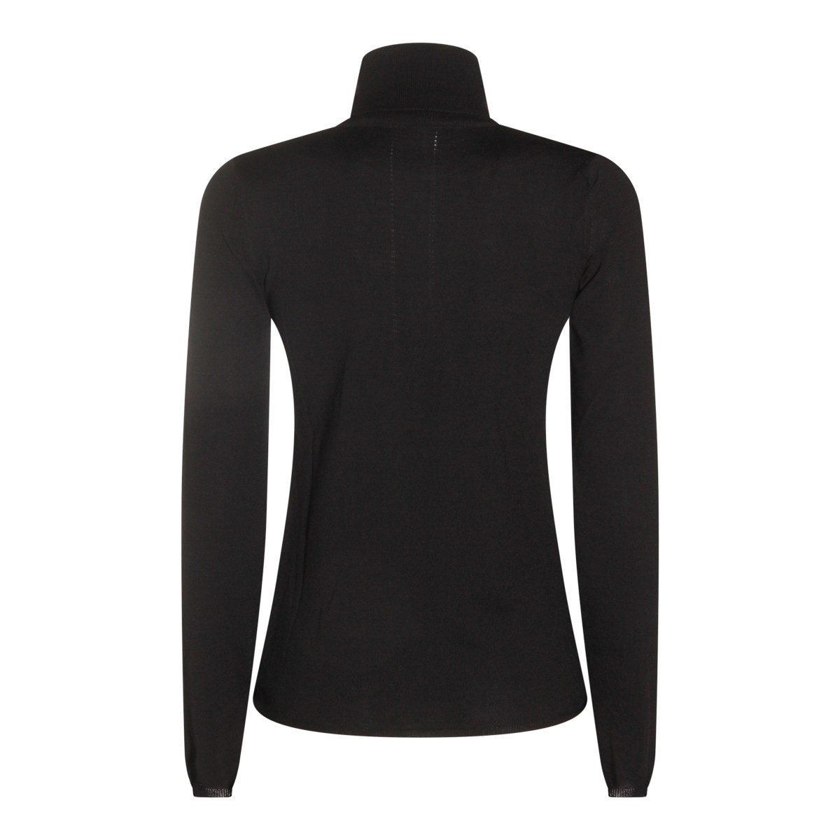 BLACK WOOL KNITWEAR