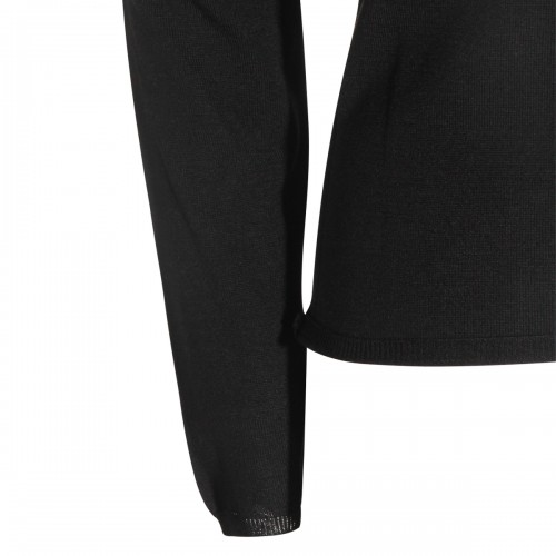 BLACK WOOL KNITWEAR