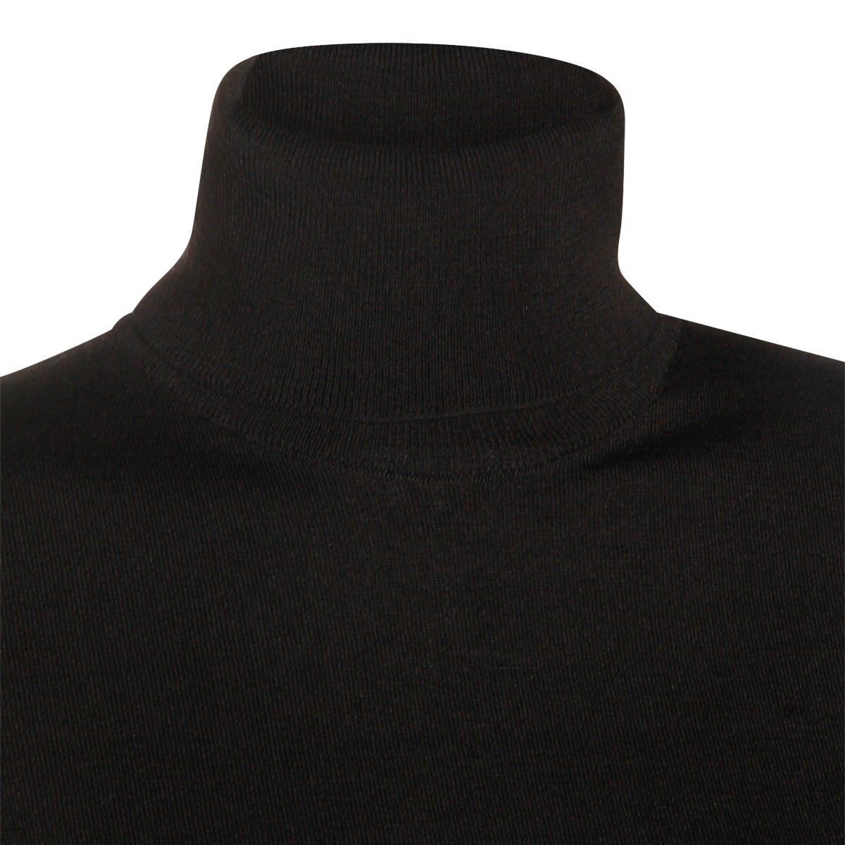 BLACK WOOL KNITWEAR