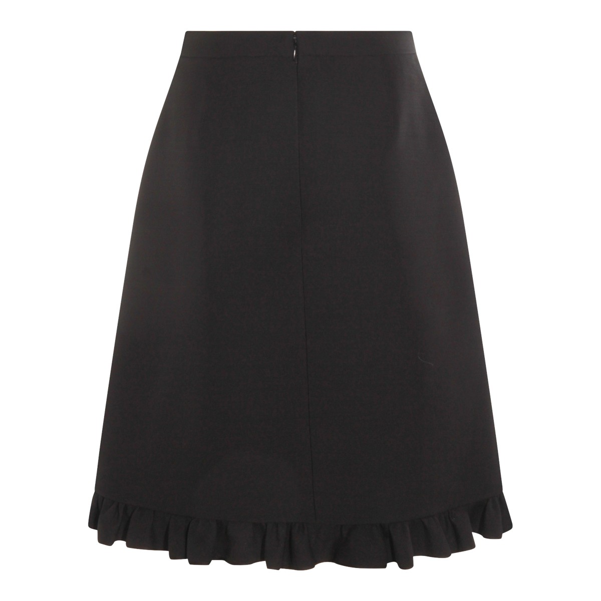 BLACK WOOL SKIRT