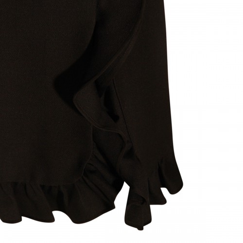 BLACK WOOL SKIRT