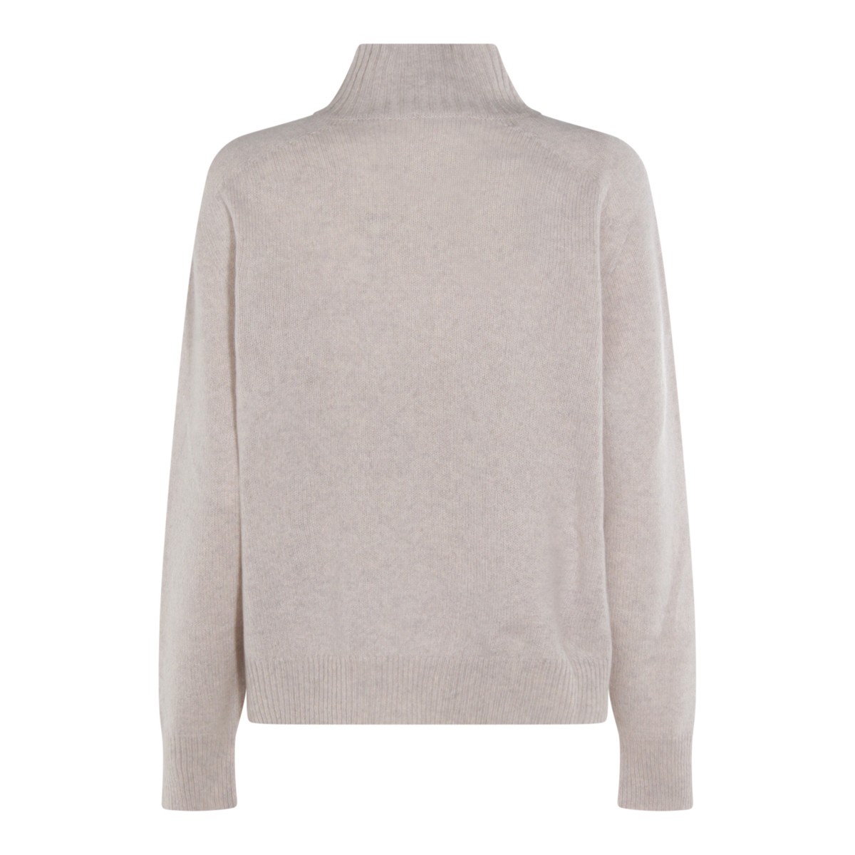 LIGHT GREY CASHMERE KNITWEAR