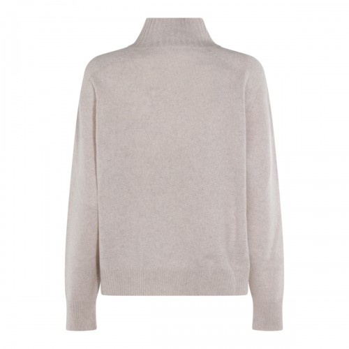 LIGHT GREY CASHMERE KNITWEAR