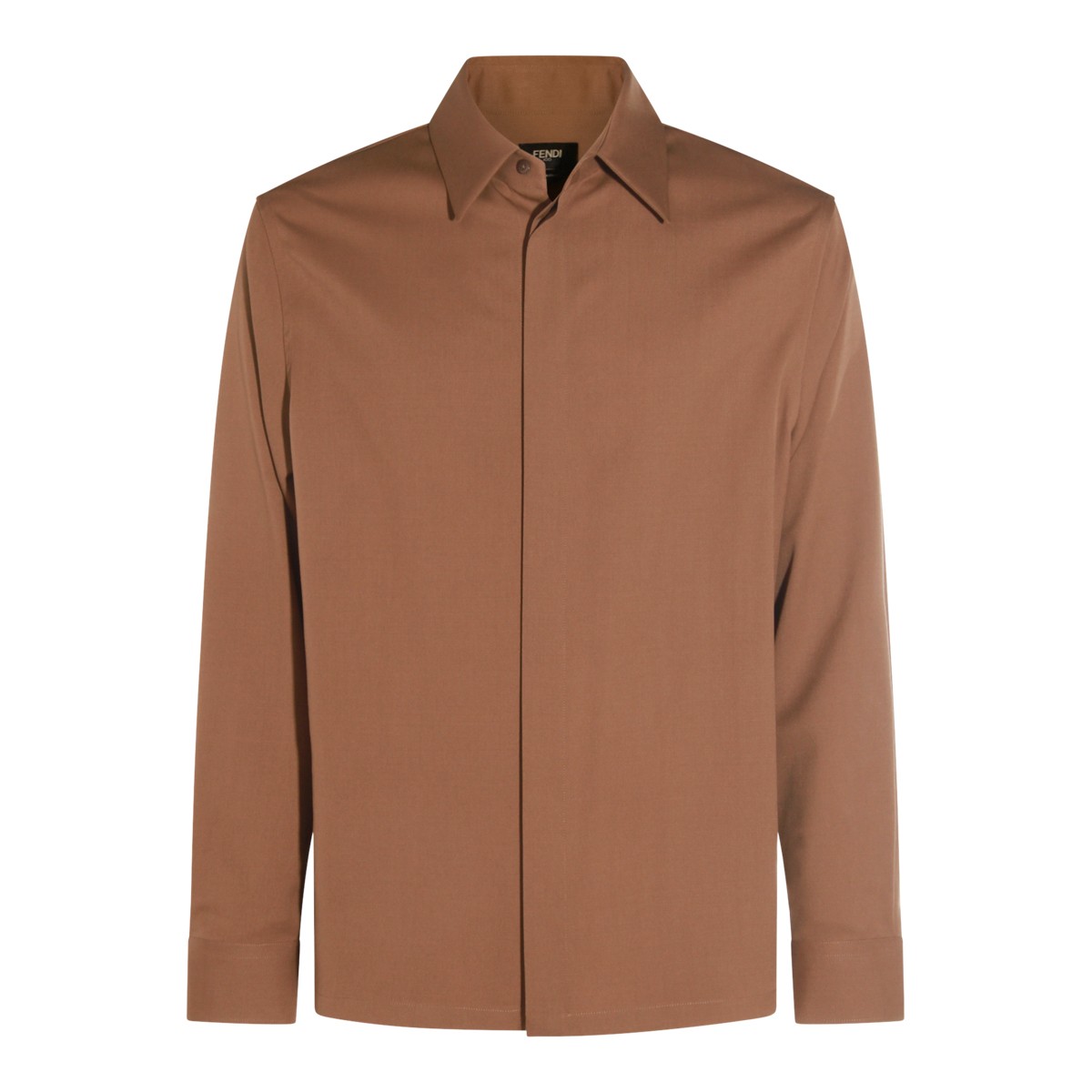 BROWN COTTON SHIRT