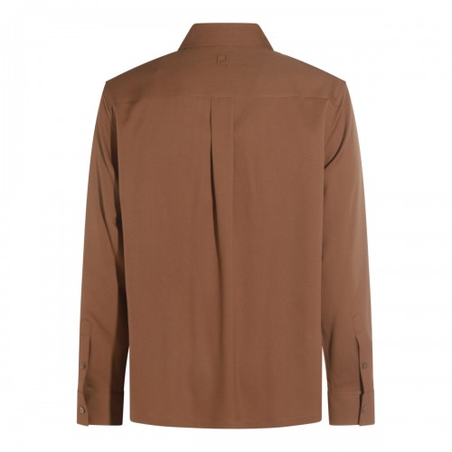 BROWN COTTON SHIRT