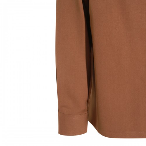 BROWN COTTON SHIRT
