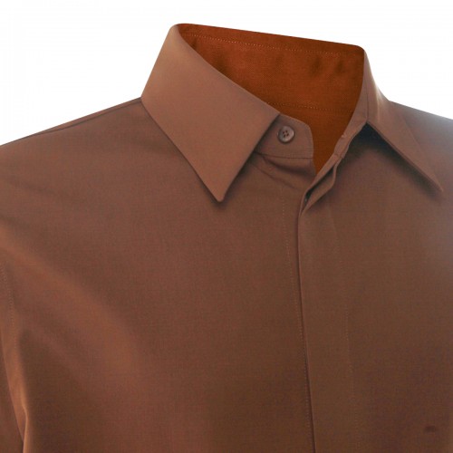 BROWN COTTON SHIRT