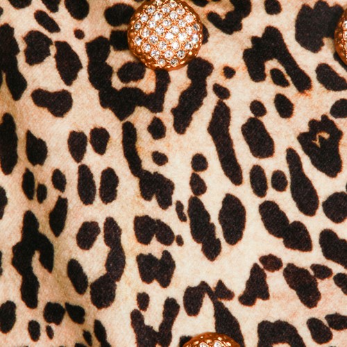 LEOPARD WOOL COAT